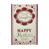 With Love From Your Daughter Flower Head Design Mother's Day Card