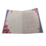 Mam Birthday Wishes Floral Greetings Card