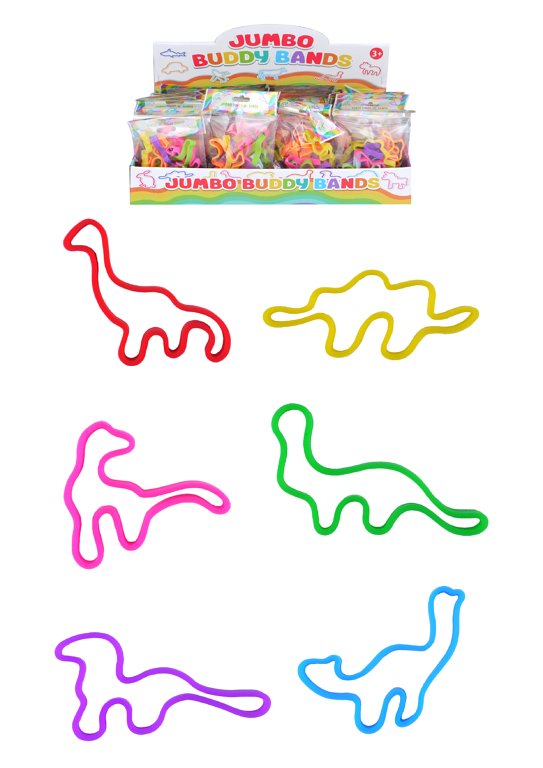 Bag of 6 Buddy Band Dinosaur Bracelets {DC}
