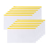 Pack of 12 DL Clear Zippy Bags with Yellow Zip