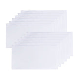Pack of 12 DL Clear Zippy Bags with White Zip