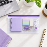 Pack of 12 DL Clear Zippy Bags with Grey Zip