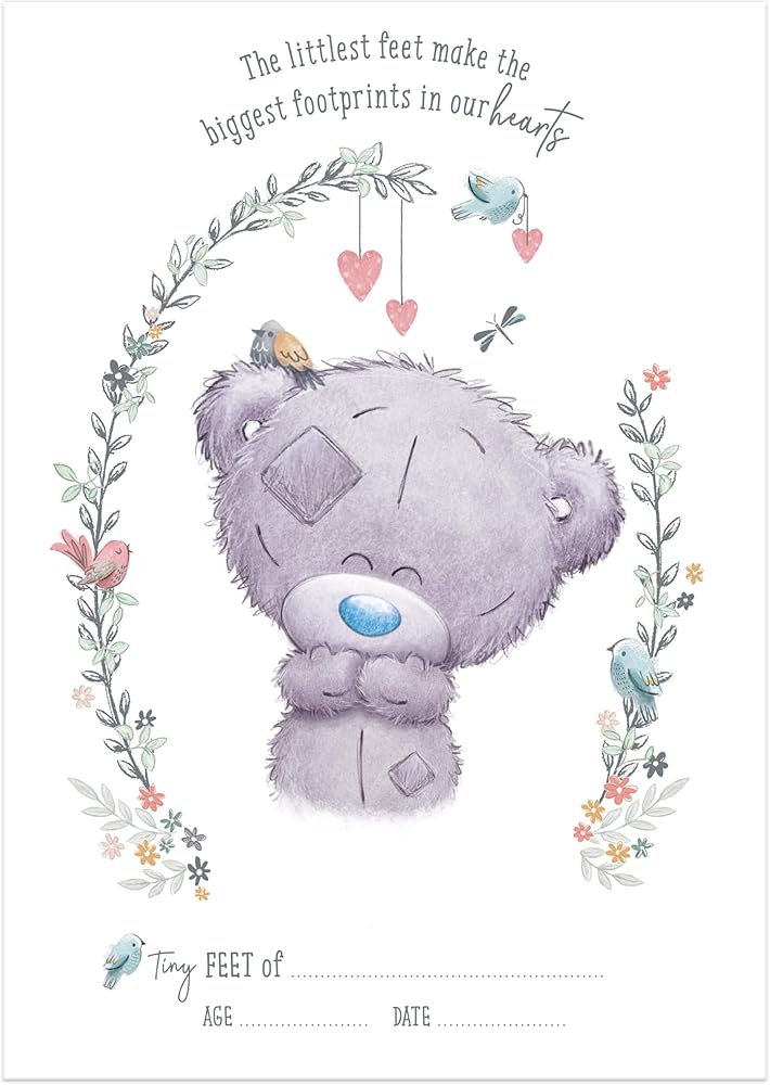 Me to You Tiny Tatty Teddy Baby Safe Footprint Gift Set Official Collection