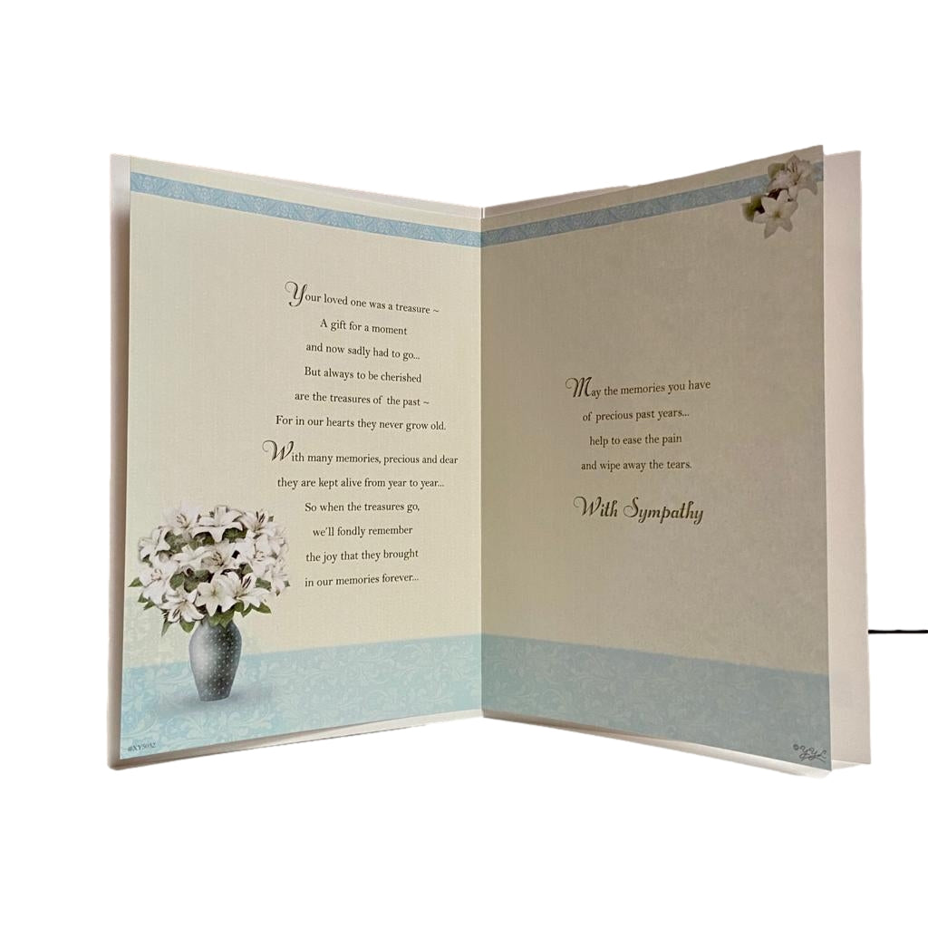 Deepest Sympathy Words Card Condolence