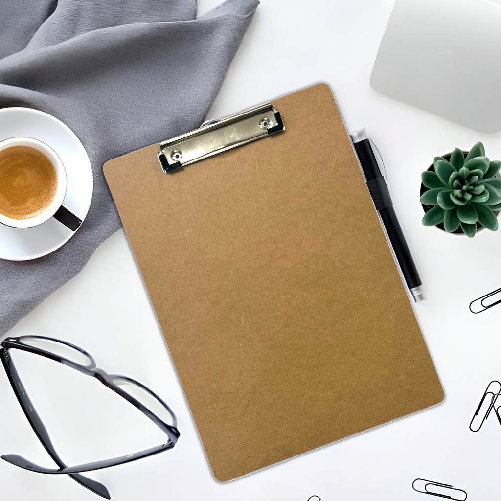 A4 Quality Wooden Clipboard with Hanging Hole