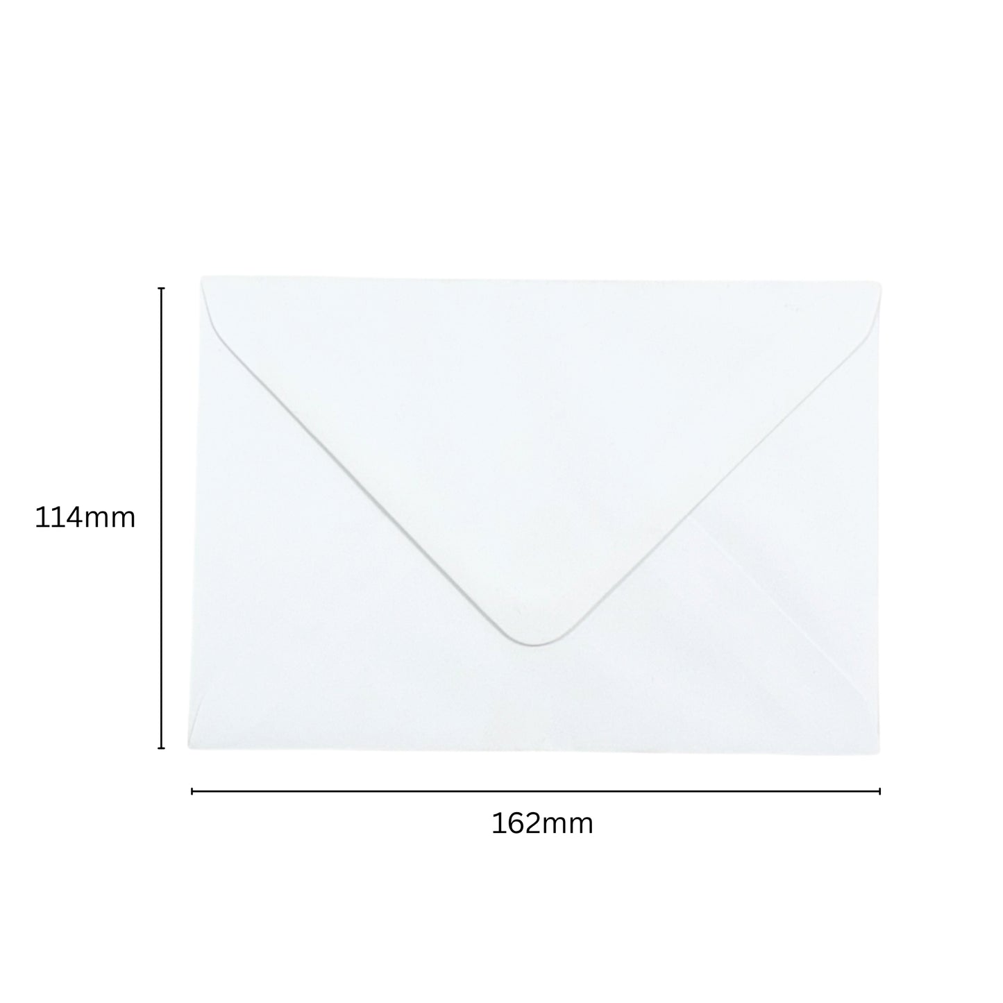 Pack of 50 White 100gsm 114x162mm–C6 Gummed Envelopes