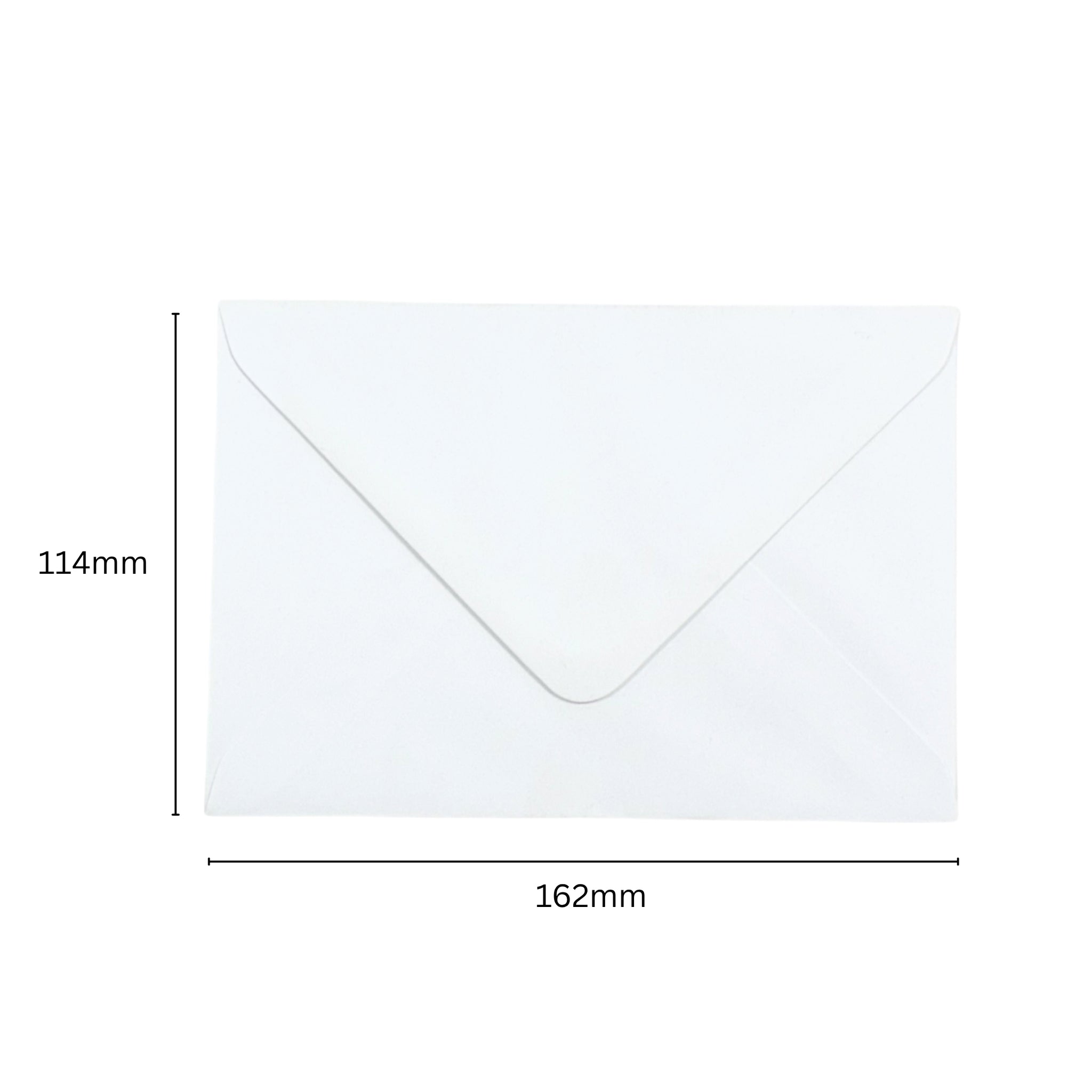 Pack of 50 White 100gsm 114x162mm–C6 Gummed Envelopes