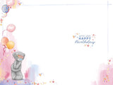 Bear And Dog Balloons Beautiful Granddaughter Birthday Card
