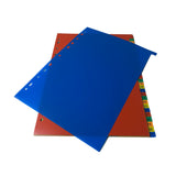 A4 31 Part Polypropylene Dividers with Reinforced Index Cover