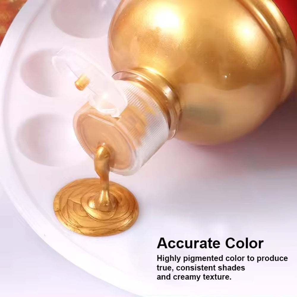500ml Green Metallic Poster Paint