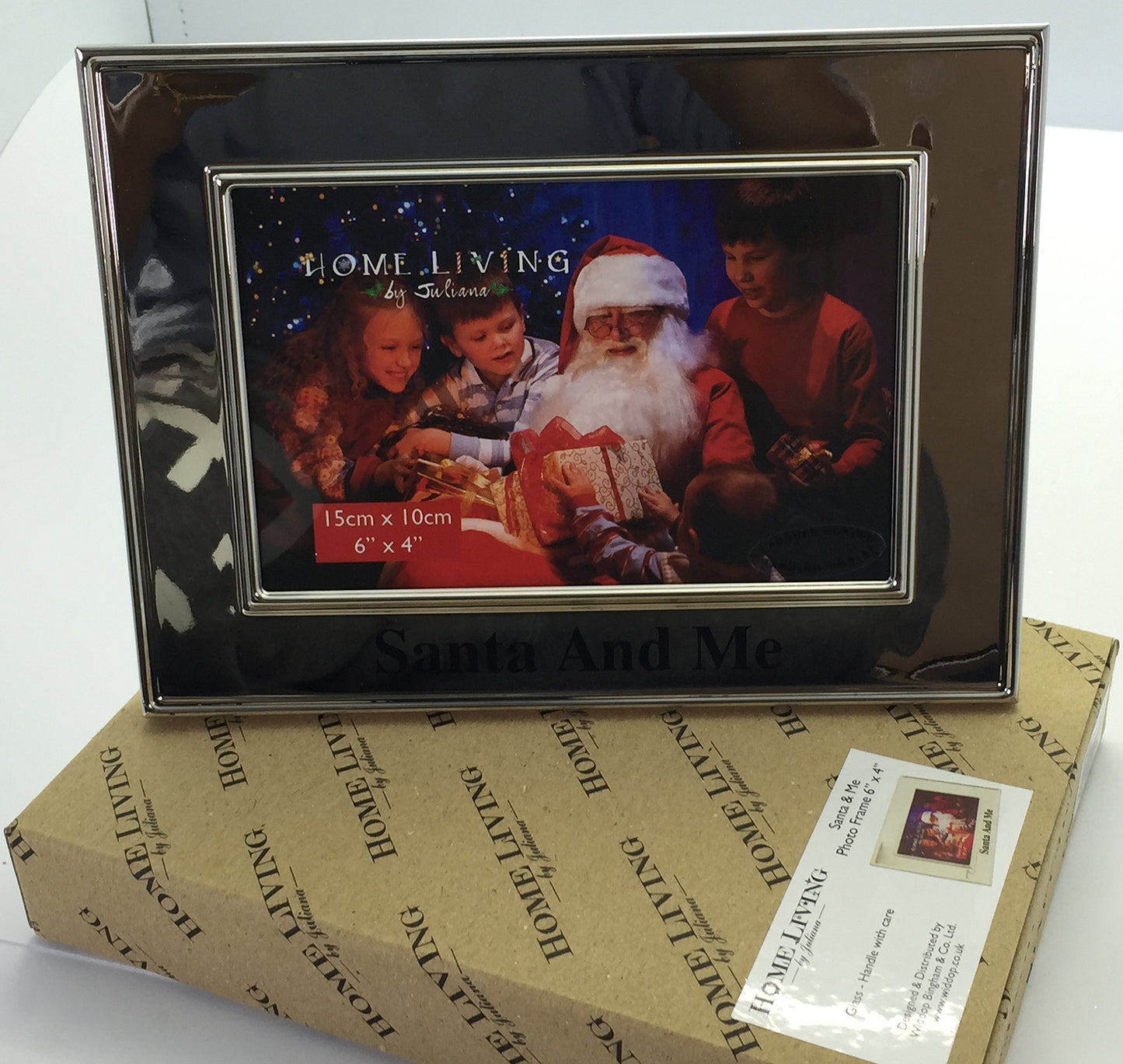 Santa and Me Silver Plated 6x4 Picture Frame