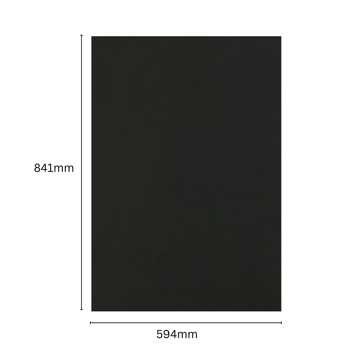 Pack of 10 A1 5mm Black Foam Boards with Core – 594 x 841mm