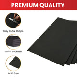 Pack of 5 A1 10mm Black Foam Boards with Core – 594 x 841mm