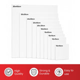 15x20cm Blank White Flat Stretched Board Art Canvas By Janrax