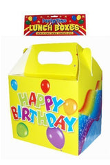 Pack of 6 Happy Birthday Lunch Meal Boxes Party Bags {DC}
