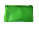 8x5" Frosted Green Pencil Case - See Through Exam Clear Translucent