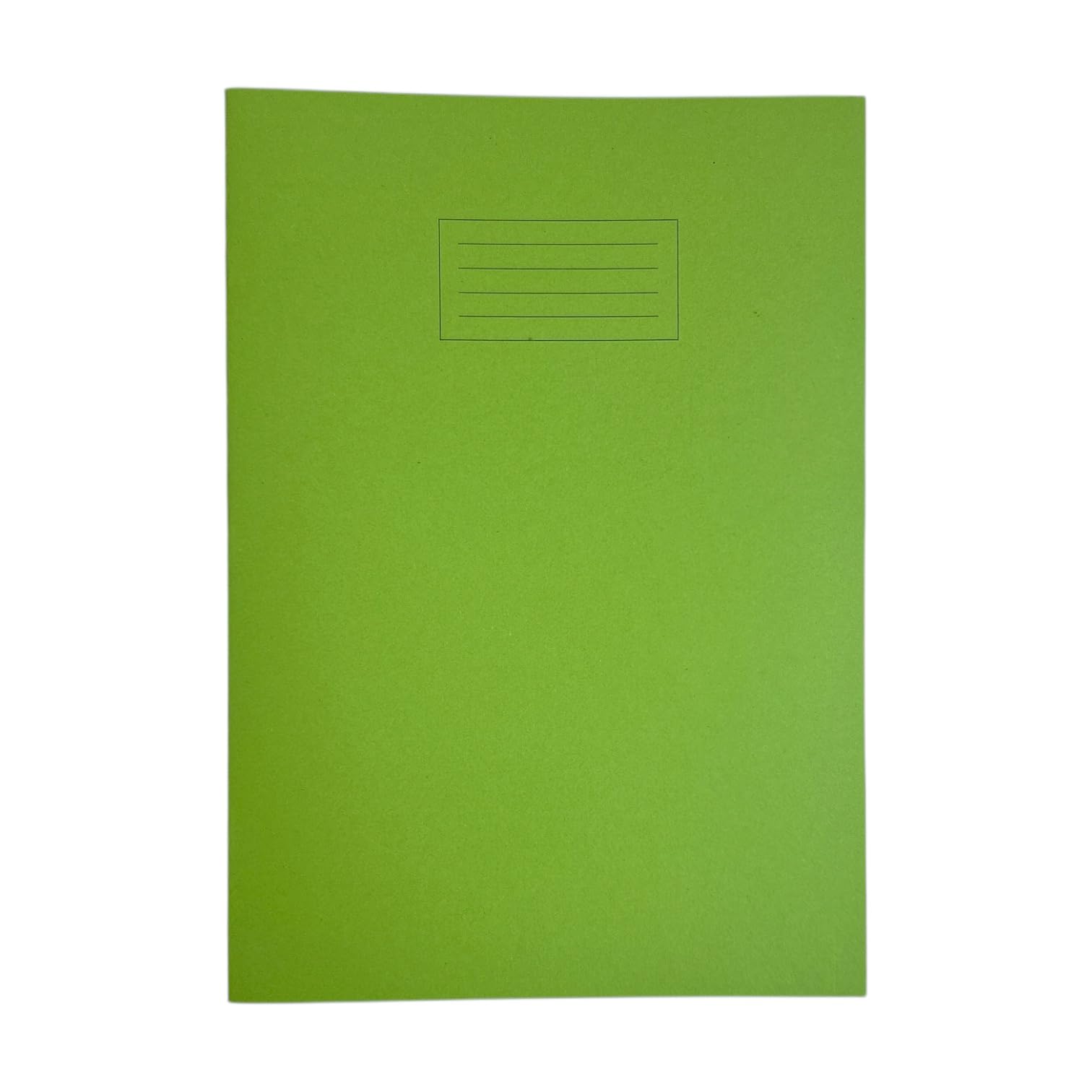 Janrax A4+ Green 48 Page Feint Ruled and Margin Exercise Book WF Paper with 225gsm Manilla Cover 240x340mm Workbook