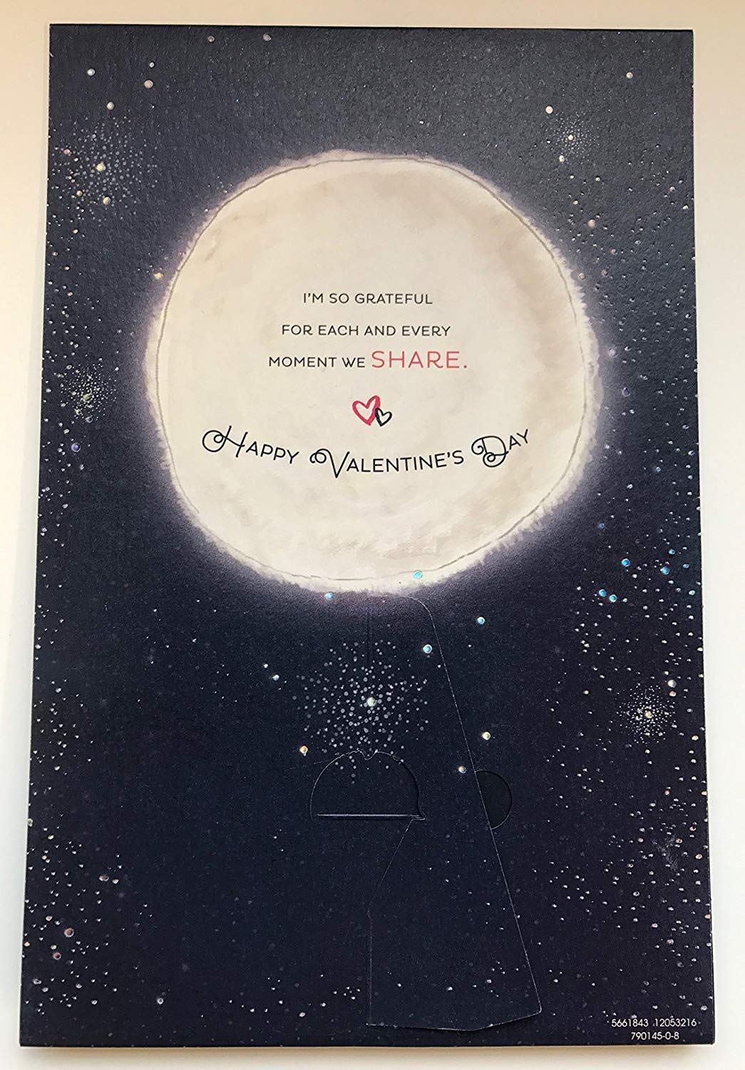One I Love Swan Couple In Night Lovely Verse Luxury Pop Up Valentine's Day Card 