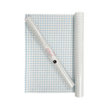 Janrax 33cm x 1m Clear Glossy CPP 0.06mm Thick Self-Adhesive Book Cover Roll