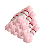 Pastel Pink Acrylic Yarn Roll – 10g, 4 Strand 8 Ply Knitting Wool
