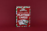Plastic Coated Christmas Playing Cards (9cm x 6cm) - Family Game Nights, Parties & Xmas Stocking Fillers