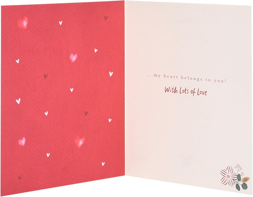 Balloon Heart Winnie the Pooh Design Husband Valentine's Day Card