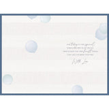 Elegant Blue Balloons and Gold Stars Design Nephew Birthday Card