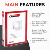 A4 White 3” (76mm) Presentation 2D Ring Binder with Fully Customisable Covers