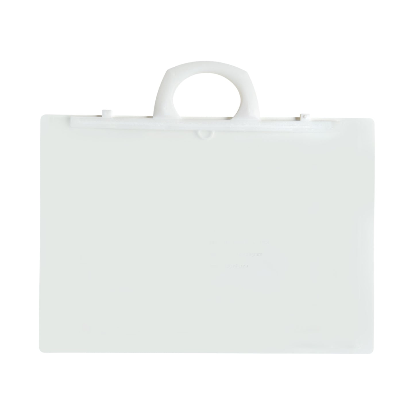 A4+ Clear Carry Folder – 180 Micron Poly Wallet with Handle & Clip Lock for Documents and Artwork