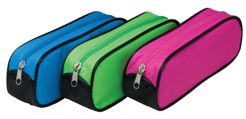 Oval Wedge Shaped Pencil Case