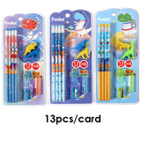 Dinosaur Themed Stationery Pencil Set With Eraser Sharpener