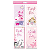 16 Thank You Cards Girl