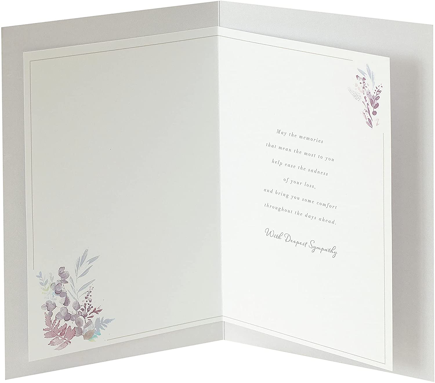 On The Loss of Your Husband Gold Foil Details Sympathy Card