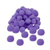 Pack of 50 Light Purple Pom Poms 1.5cm – Soft Fluffy Craft Balls