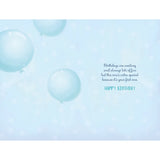 Elephant Holding Balloon With Trunk 1st Birthday Card