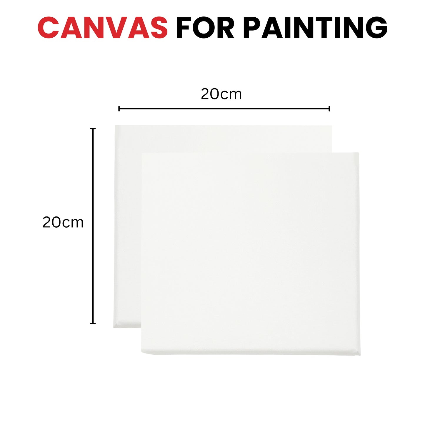 20x20cm Stretched Mini Canvas 280gsm