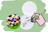 Single Round Football Theme Notebook 8cm