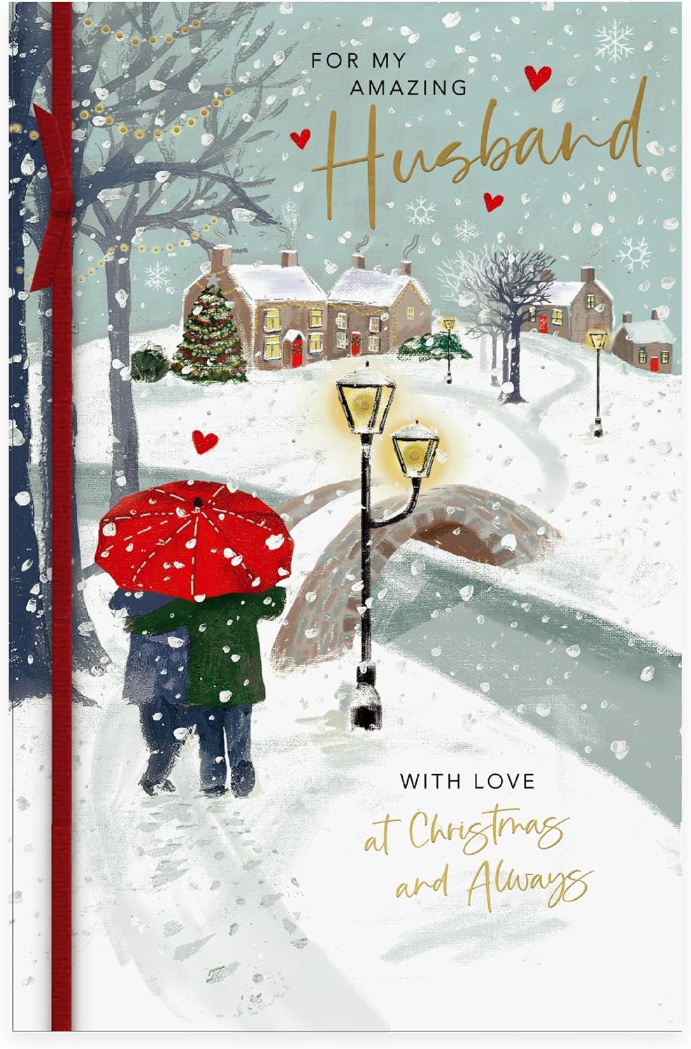 Snowy Scene Design Husband Christmas Card