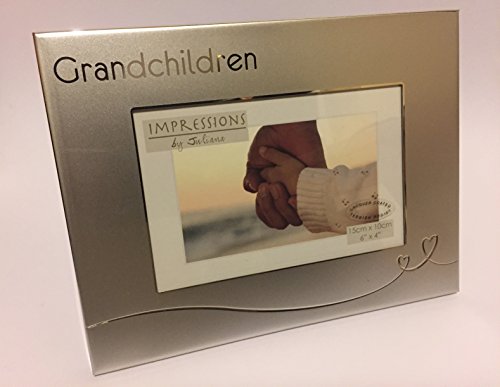 Juliana 2 Tone Silver Frame with Heart Design - Grandchildren