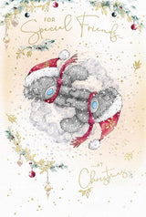 Bears Dancing In The Snow Special Friends Christmas Card