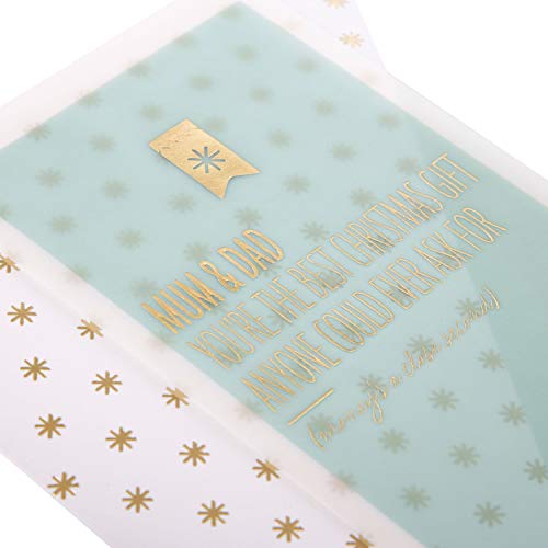 Mum and Dad Christmas Card 'Best Gift'