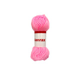 Pink Acrylic Yarn Roll – 10g, 4 Strand 8 Ply Knitting Wool