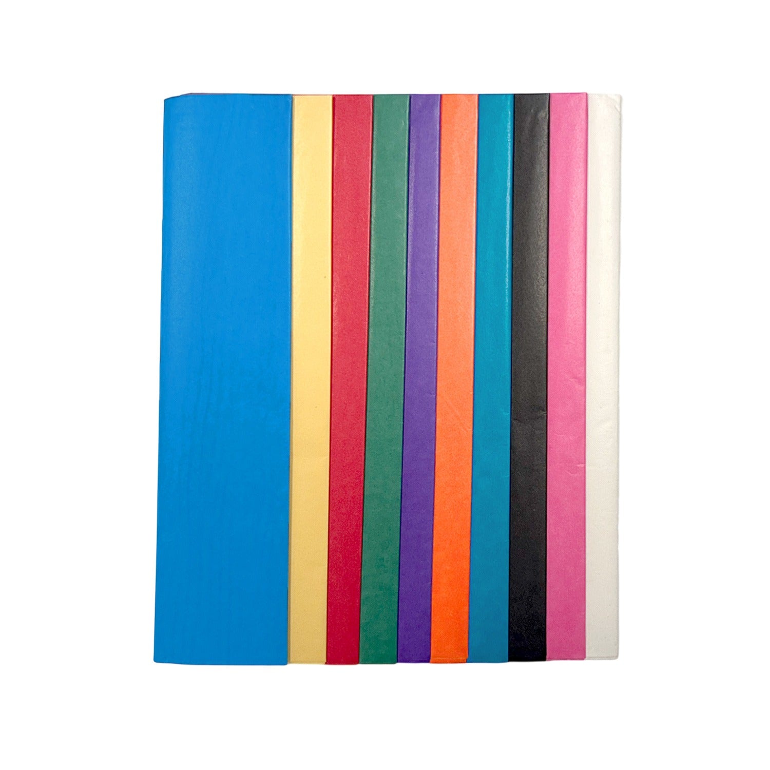 Pack of 10 Assorted Coloured Acid Free 50 x 70cm Tissue Paper Sheets