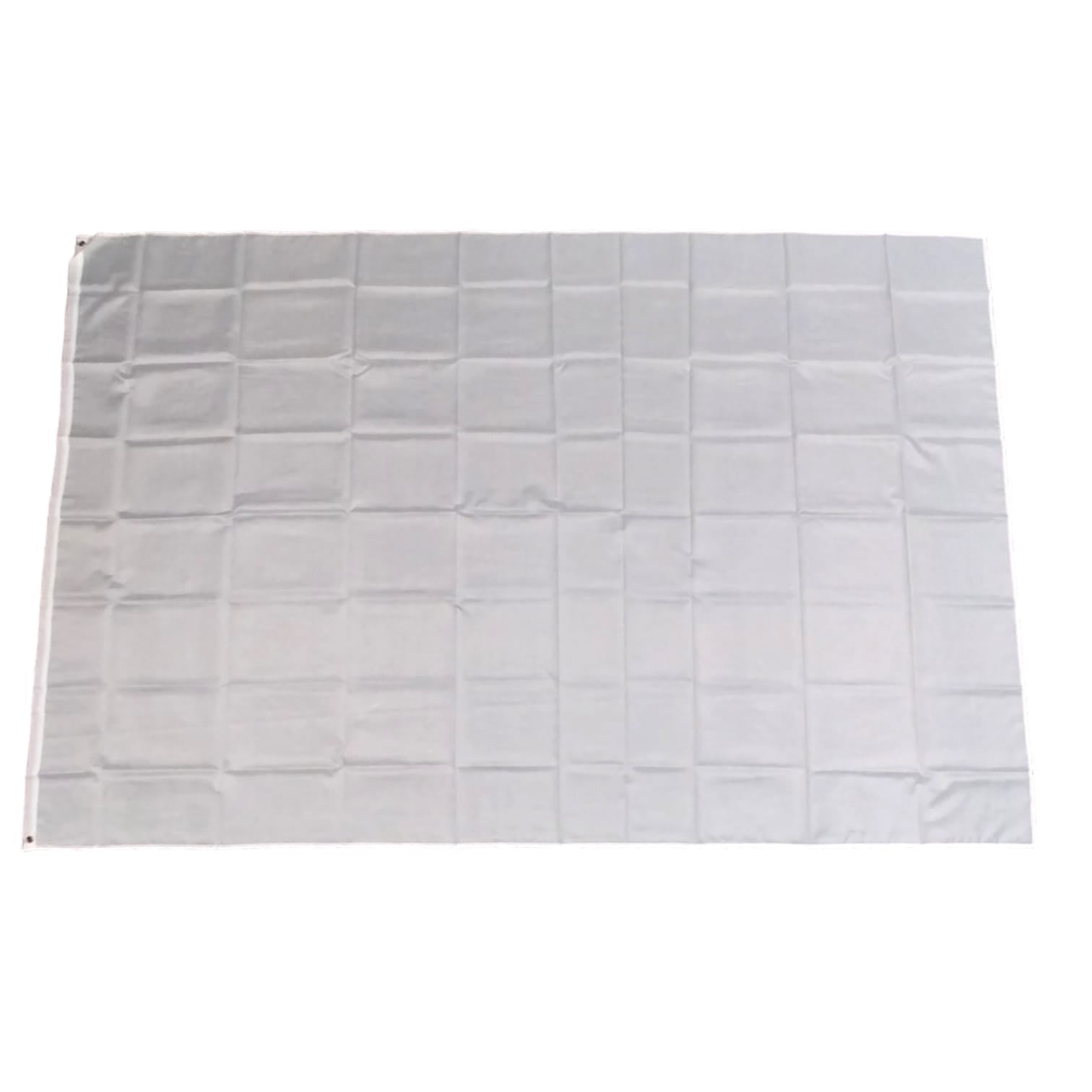 Plain White Flag 9ft x 6ft