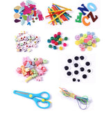 Complete DIY Arts and Crafts Supplies Kit with Storage Box
