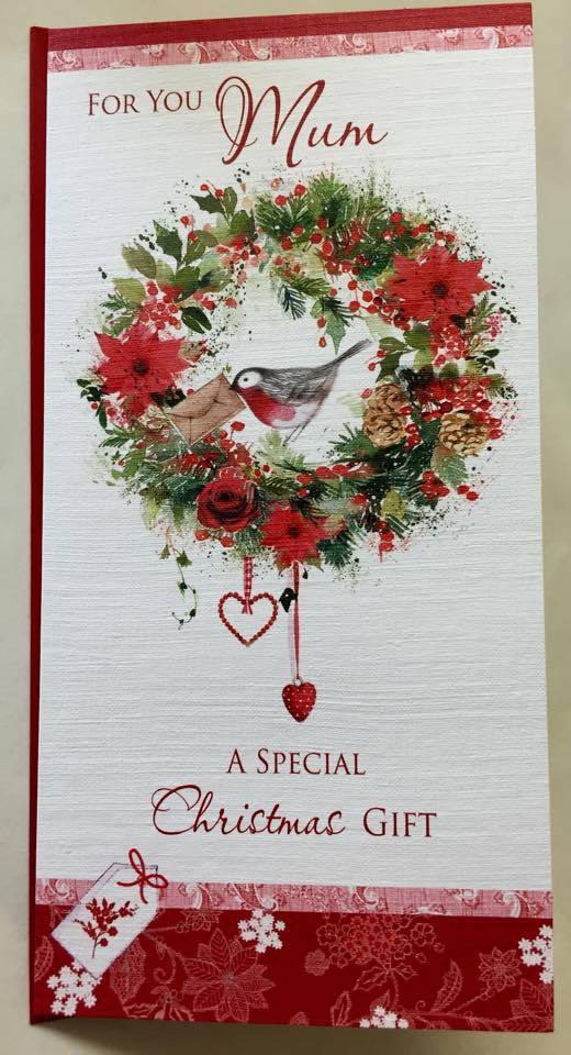 MUM - TRADITIONAL CHRISTMAS MONEY GIFT PRESENT GREETING CARD 