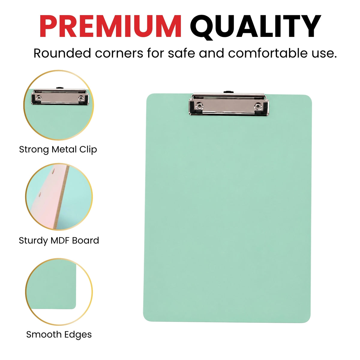 Rigid Mdf A4 Erasable Yellow Whiteboard Clipboard