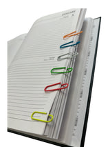 Pack of 100 Assorted Coloured 28mm Paper Clips in Hang Pack