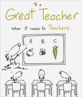 Great Teacher Greeting Card 