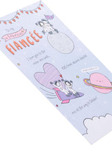 Cute Sketch Design Fiancée Valentine's Day Card